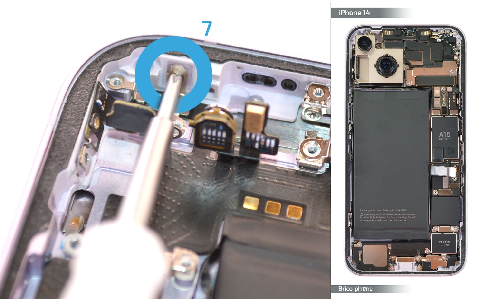 Comment changer le connecteur de charge sur iPhone 14 photo 2